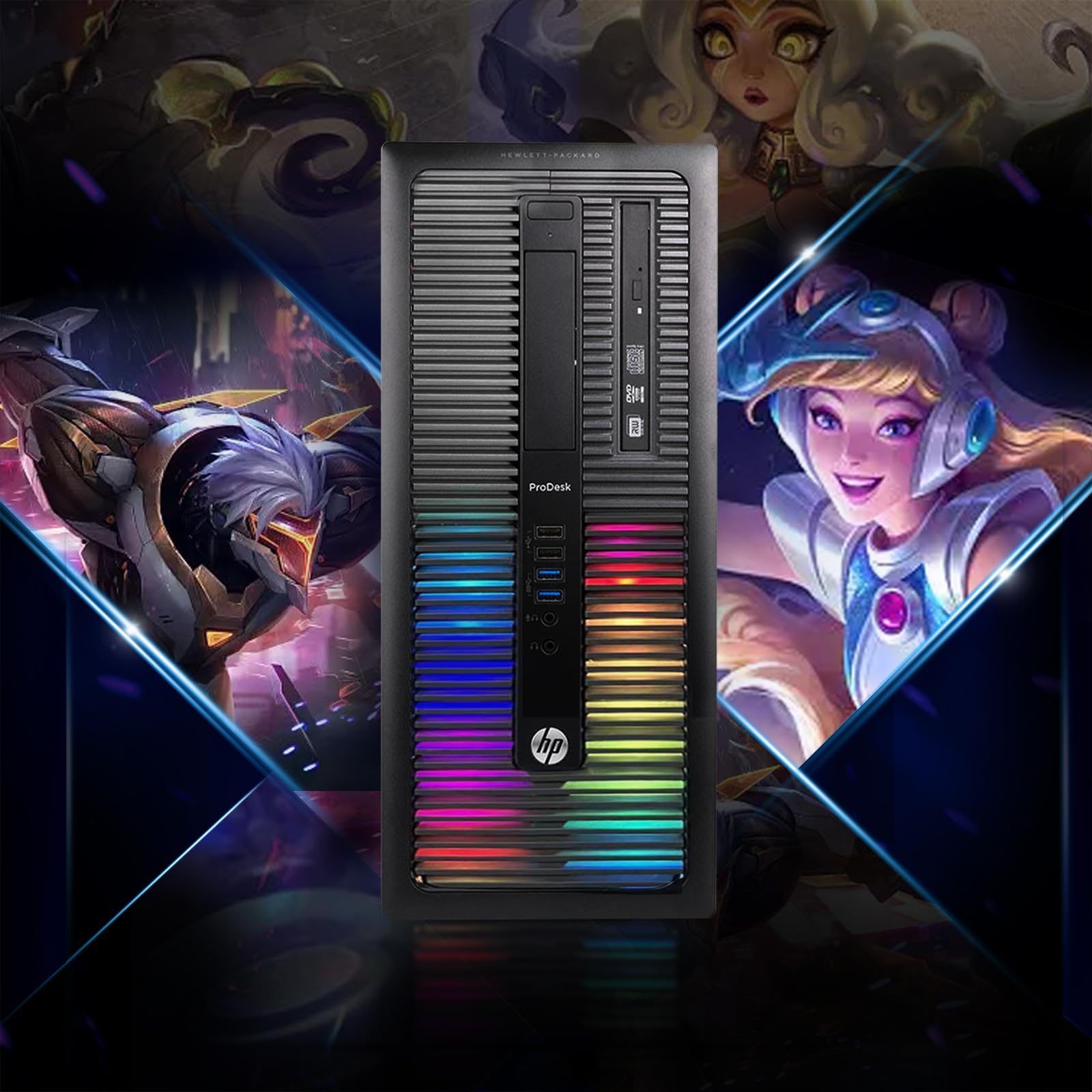 HP RGB Gaming Desktop Computer, Intel Quad Core I5 up to 3.6
